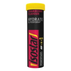 Isostar Hydrate & Perform Powertabs, żurawinowe tabletki musujące, 10 sztuk