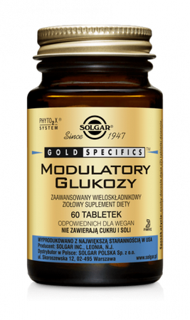 SOLGAR MODULATORY GLUKOZY 60 KAPSUŁEK
