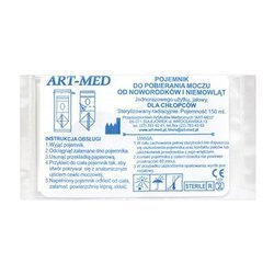 POJEMNIK DO POBRANIA MOCZU JAŁOWY(CHŁOPIEC) 1SZT