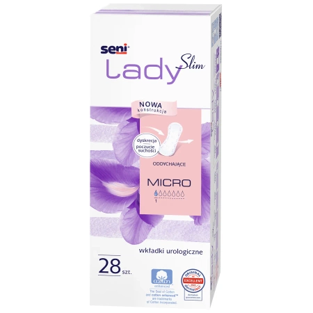 SENI LADY SLIM MICRO WKŁADKI UROLOGICZNE 28SZTUK