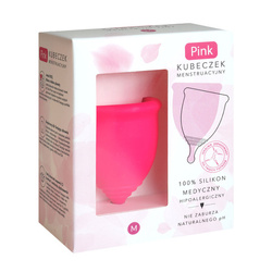 Pink kubeczek menstruacyjny, rozmiar M, 1 sztuka