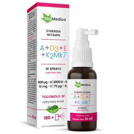 EkaMedica Witamina A+D3+E+K2MK7 w sprayu 30 ml