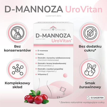 D-Mannoza UroVitan 12 saszetek