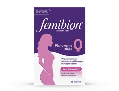 Femibion 0, Planowanie ciąży, Kwas foliowy Plus, 28 tabletek