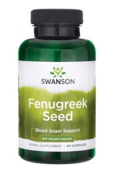 SWANSON FENUGREEK SEED(KOZIERADKA)610MG 90KAPSUŁEK
