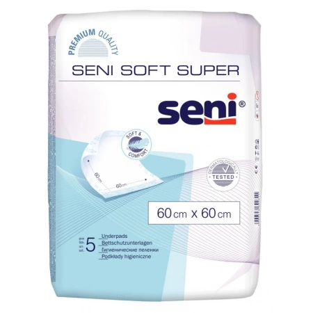 Podkłady higieniczne Seni Soft Super  60 x 60 cm 5 sztuk