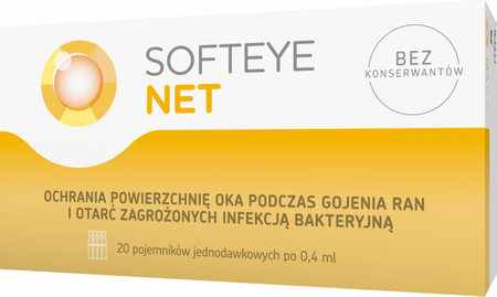 Softeye Net, żel do oczu, 20 pojemników jednodawkowych