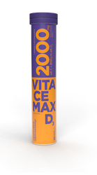 Vitacemax D3, witamina C 2000mg, witamina D3 4000j.m, 20tabletek musujących