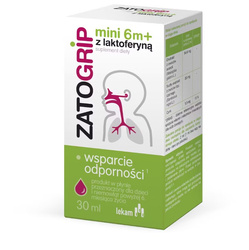 Zatogrip Mini 6m+ z laktoferyną, płyn, 30ml
