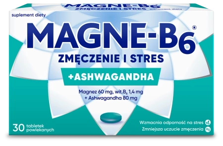 Magne-B6 Zmęczenie i stres + ashwagandha, 30 tabletek 