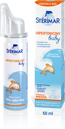 STERIMAR BABY HIPERTONICZNY SPRAY Z MIEDZIĄ 50ML