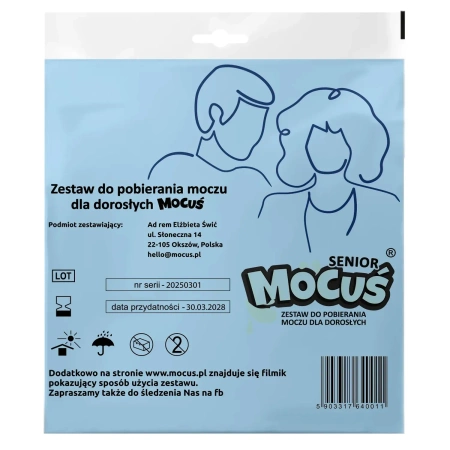 Mocuś Senior, Zestaw do pobierania moczu dla dorosłych, 1 sztuka