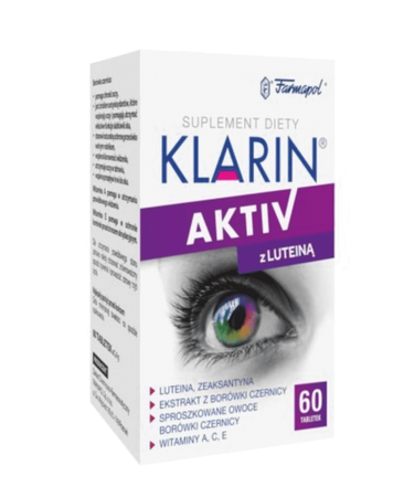 KLARIN ACTIV Z LUTEINĄ 60 TABLETEK