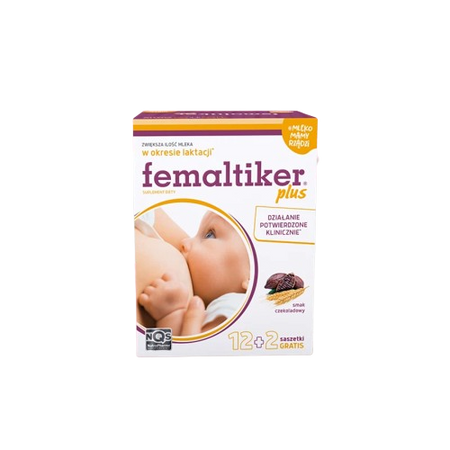 Femaltiker Plus, smak czekoladowy, 14 saszetek