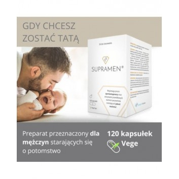 Supramen, dla mężczyzn, wspiercie płodności, 120 kapsułek