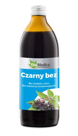 EKAMEDICA CZARNY BEZ SOK 500ML