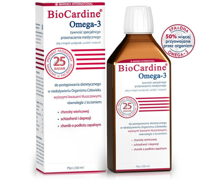 Biocardine Omega-3, płyn 200 ml 