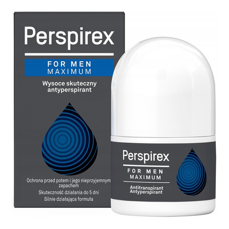 Perspirex Men Maximum roll on, antyperspirant dla mężczyzn, roll-on 20 ml