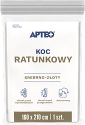 KOC RATUNKOWY SREBRNO-ZŁOTY 160CMX210CM (APTEO)