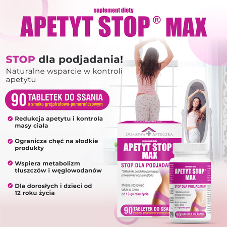 Apetyt Stop Max 90 tabletek do ssania