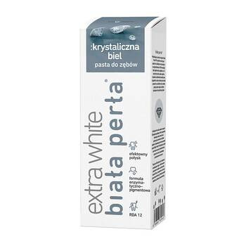 BIAŁA PERŁA PLUS PASTA KRYSTALICZNA BIEL 75ML