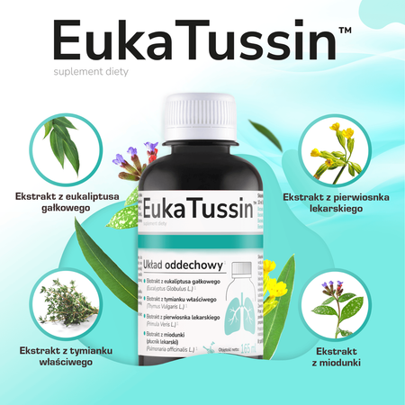 EukaTussin, syrop na drogi oddechowe, 165 ml