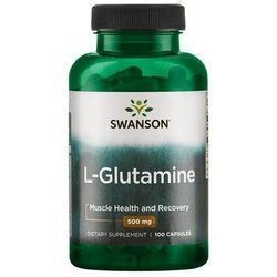 SWANSON L-GLUTAMINA 500MG 100KAPSUŁEK