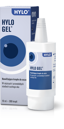 Hylo Gel, nawilżajace krople do oczu, 10 ml