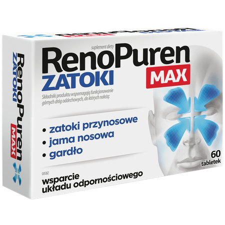 RENOPUREN ZATOKI MAX 60TABLETEK