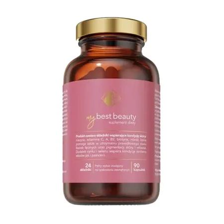 MYBEST BEAUTY, zdrowe włosy, skóra i paznokcie, 90KAPSUŁEK 