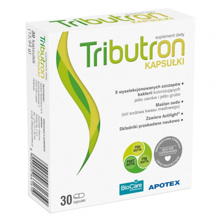 Tributron, maślan sodu + probiotyki, 30 kapsułek