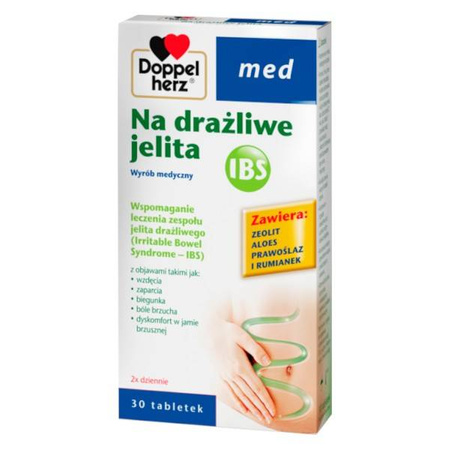 DOPPELHERZ MED NA DRAŻLIWE JELITA 30TABLETEK