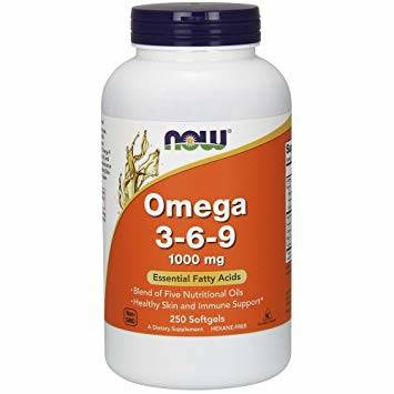 NOW FOODS OMEGA 3-6-9 1000MG 250KAPUŁEK
