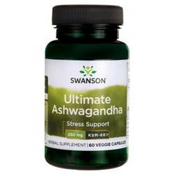 SWANSON ASHWAGANDHA KSM-66 EKSTRAKT 250MG 60KAPS