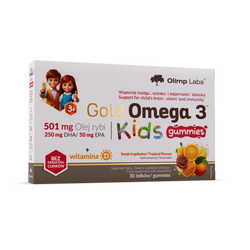 Olimp Gold Omega 3 Kids Gummies, żelki, 30 sztuk