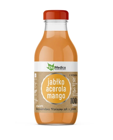 EKAMEDICA SOK JABŁKO, ACEROLA, MANGO 300ML 