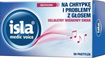 Isla-Medic Voice, pastylki do ssania, 50 sztuk