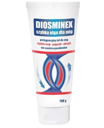 DIOSMINEX SZYBKA ULGA DLA NÓG ŻEL 100G