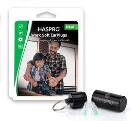 Haspro Work Soft EarPlugs zatyczki do uszu 2 sztuki