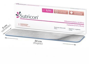 Sutricon plastry na blizny 5 cm x 30 cm, 5 plastrów