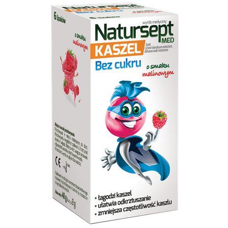 NATURSEPT MED KASZEL LIZAKI BEZ CUKRU 6SZTUK