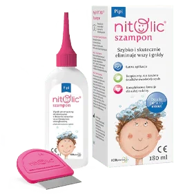Pipi Nitolic, Szampon do eliminacji wszy i gnid, 180 ml