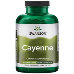SWANSON CAYENNE (pieprz) 450MG 300KAPSUŁEK