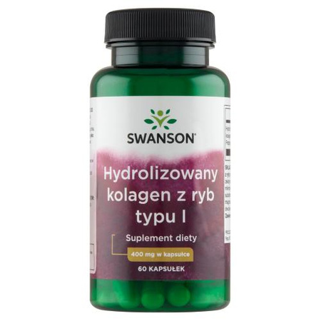 SWANSON HYDROLIZOWANY KOLAGEN Z RYB 60KAPSUŁEK
