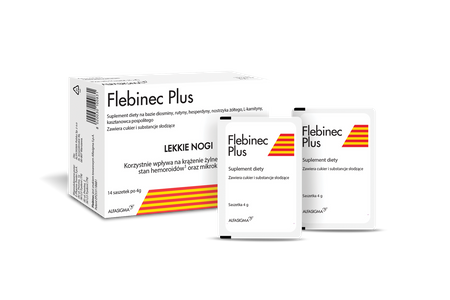 FLEBINEC PLUS, lekkie nogi, 14SASZETEK
