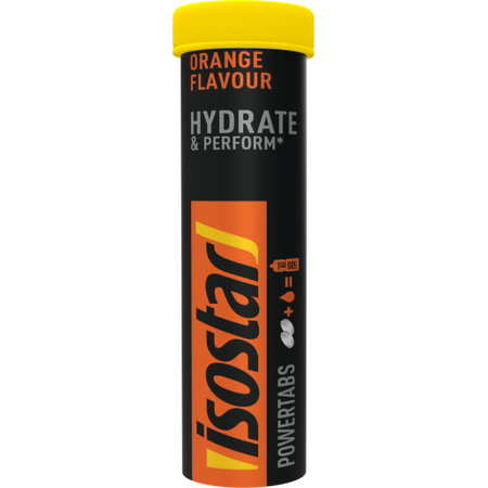 Isostar Hydrate & Perform Powertabs, pomarańczowe tabletki musujące, 10 szt