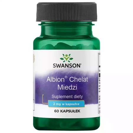 SWANSON ALBION CHELAT MIEDZI 2MG 60 KAPSUŁEK 