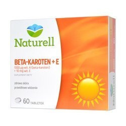 Naturell Beta-Karoten + Witamina E 60 tabletek