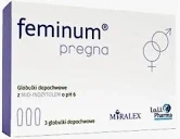 Feminum Pregna, globulki dopochwowe z mio-inozytolem,  3 sztuki