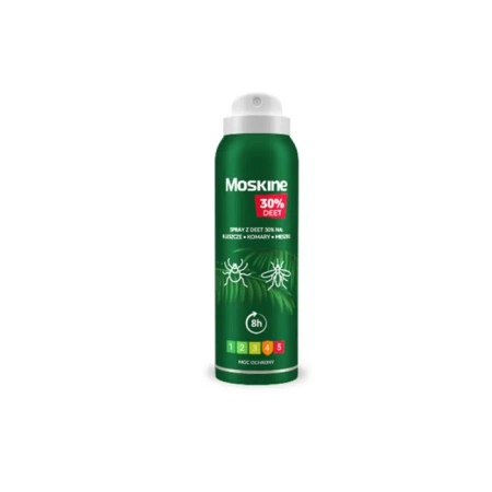 Moskine Max 30% DEET Spray na komary, kleszcze, meszki, 200 ml